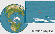 Satellite Location Map of the area around 82° 6' 58" N, 102° 46' 30" W