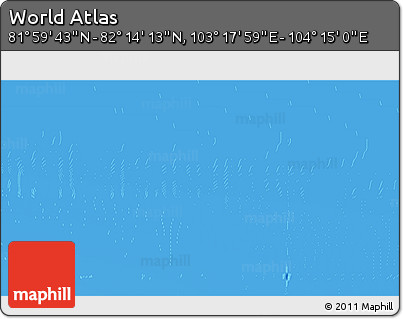 Physical 3D Map of the Area around 82° 6' 58" N, 103° 46' 30" E