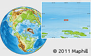 Physical Location Map of the area around 82° 6' 58" N, 104° 28' 29" W