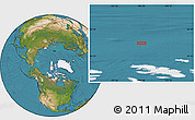 Satellite Location Map of the area around 82° 6' 58" N, 104° 28' 29" W
