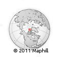 Outline Map of the Area around 82° 6' 58" N, 104° 28' 29" W, rectangular outline
