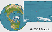 Satellite Location Map of the area around 82° 6' 58" N, 105° 19' 29" W