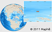 Shaded Relief Location Map of the area around 82° 6' 58" N, 105° 19' 29" W