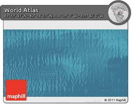 Satellite 3D Map of the Area around 82° 6' 58" N, 106° 10' 30" W