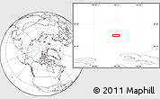 Blank Location Map of the area around 82° 6' 58" N, 106° 10' 30" W
