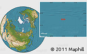 Satellite Location Map of the area around 82° 6' 58" N, 112° 16' 30" E