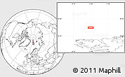 Blank Location Map of the area around 82° 6' 58" N, 13° 40' 30" E