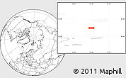 Blank Location Map of the area around 82° 6' 58" N, 31° 31' 29" E
