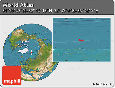 Satellite Location Map of the Area around 82° 6' 58" N, 33° 13' 30" E