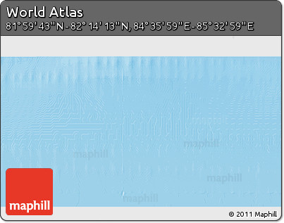 Physical 3D Map of the Area around 82° 6' 58" N, 85° 4' 29" E