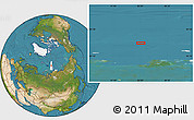 Satellite Location Map of the area around 82° 6' 58" N, 85° 4' 29" E