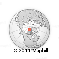 Outline Map of the Area around 82° 19' 54" N, 102° 46' 30" W, rectangular outline