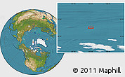 Satellite Location Map of the area around 82° 19' 54" N, 103° 37' 30" W