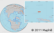 Gray Location Map of the area around 82° 19' 54" N, 104° 28' 29" W