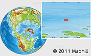 Physical Location Map of the area around 82° 19' 54" N, 104° 28' 29" W