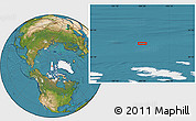 Satellite Location Map of the area around 82° 19' 54" N, 104° 28' 29" W