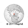 Outline Map of the Area around 82° 19' 54" N, 104° 28' 29" W, rectangular outline
