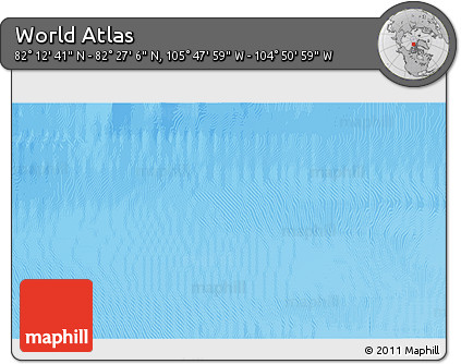 Physical 3D Map of the Area around 82° 19' 54" N, 105° 19' 29" W