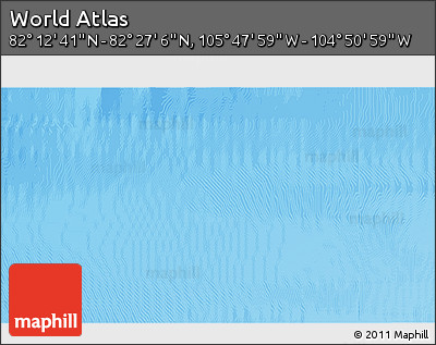 Physical 3D Map of the Area around 82° 19' 54" N, 105° 19' 29" W