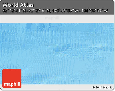 Physical 3D Map of the Area around 82° 19' 54" N, 105° 19' 29" W