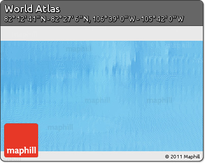 Shaded Relief 3D Map of the Area around 82° 19' 54" N, 106° 10' 30" W