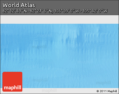 Shaded Relief 3D Map of the Area around 82° 19' 54" N, 106° 10' 30" W
