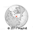 Outline Map of the Area around 82° 19' 54" N, 118° 13' 29" E, rectangular outline