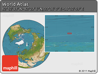 Satellite Location Map of the Area around 82° 19' 54" N, 34° 4' 30" E