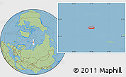 Savanna Style Location Map of the area around 82° 19' 54" N, 73° 10' 30" E