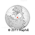 Outline Map of the Area around 82° 19' 54" N, 86° 46' 30" E, rectangular outline