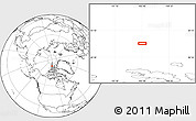 Blank Location Map of the area around 82° 32' 44" N, 103° 37' 30" W