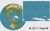 Satellite Location Map of the area around 82° 32' 44" N, 103° 37' 30" W