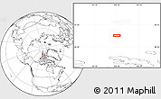 Blank Location Map of the area around 82° 32' 44" N, 104° 28' 29" W