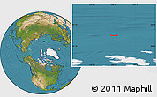 Satellite Location Map of the area around 82° 32' 44" N, 104° 28' 29" W