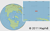 Savanna Style Location Map of the area around 82° 32' 44" N, 105° 19' 29" W