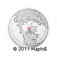 Outline Map of the Area around 82° 32' 44" N, 105° 19' 29" W, rectangular outline
