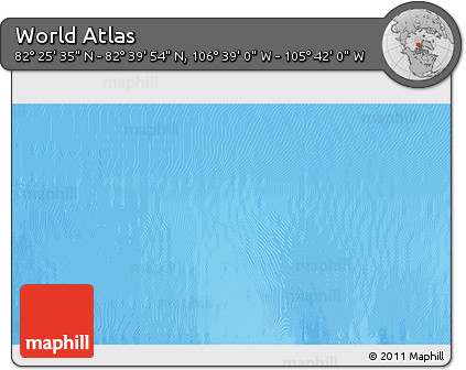 Physical 3D Map of the Area around 82° 32' 44" N, 106° 10' 30" W