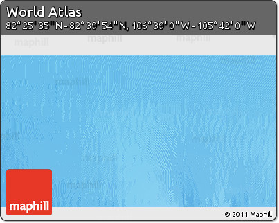 Physical 3D Map of the Area around 82° 32' 44" N, 106° 10' 30" W