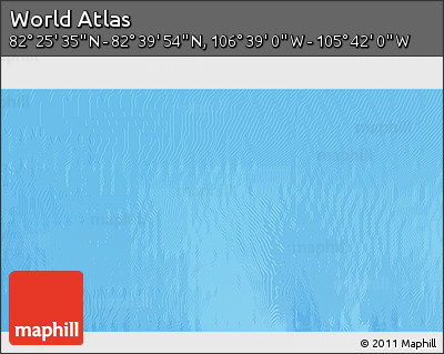 Shaded Relief 3D Map of the Area around 82° 32' 44" N, 106° 10' 30" W