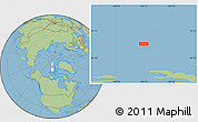 Savanna Style Location Map of the area around 82° 32' 44" N, 106° 10' 30" W