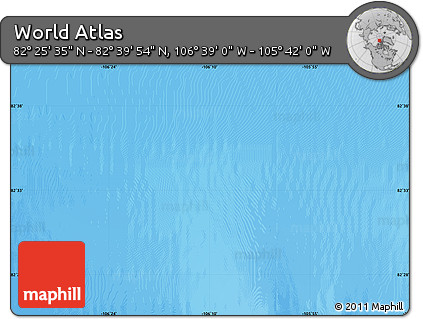 Physical Map of the Area around 82° 32' 44" N, 106° 10' 30" W