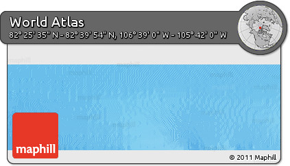 Physical Panoramic Map of the Area around 82° 32' 44" N, 106° 10' 30" W