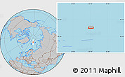 Gray Location Map of the area around 82° 32' 44" N, 33° 13' 30" E