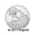 Outline Map of the Area around 82° 32' 44" N, 43° 25' 29" E, rectangular outline