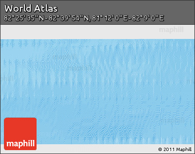 Physical 3D Map of the Area around 82° 32' 44" N, 81° 40' 30" E