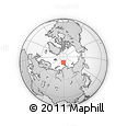 Outline Map of the Area around 82° 32' 44" N, 89° 19' 29" E, rectangular outline