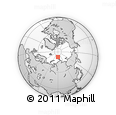 Outline Map of the Area around 82° 32' 44" N, 90° 10' 30" E, rectangular outline