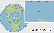 Savanna Style Location Map of the area around 82° 45' 30" N, 104° 28' 29" W
