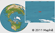 Satellite Location Map of the area around 82° 45' 30" N, 105° 19' 29" W