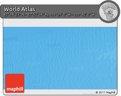 Physical 3D Map of the Area around 82° 45' 30" N, 106° 10' 30" W
